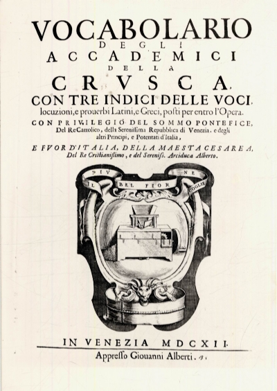 Vocabolario degli Accademici della Crusca