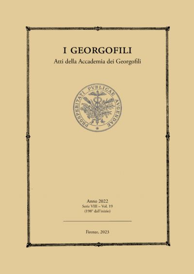I Georgofili. Atti dell’Accademia dei Georgofili, 2022, serie VIII, vol. 19