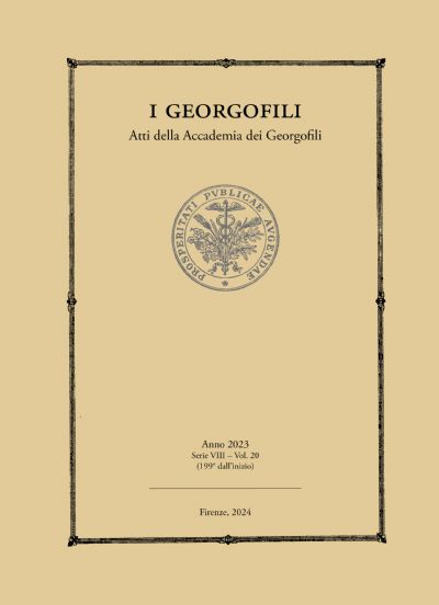 I Georgofili. Atti dell’Accademia dei Georgofili, 2023, serie VIII, vol. 20