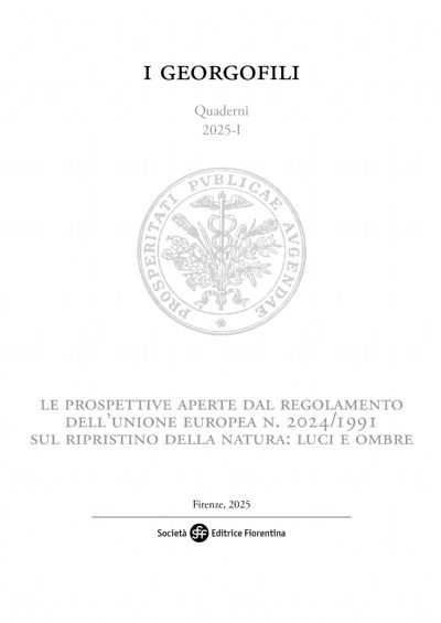 Le prospettive aperte dal regolamento dell'Unione europea n. 2024/1991 sul ripristino della natura: luci e ombre
