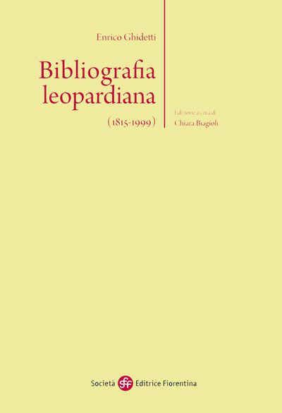 Bibliografia leopardiana (1815-1999)