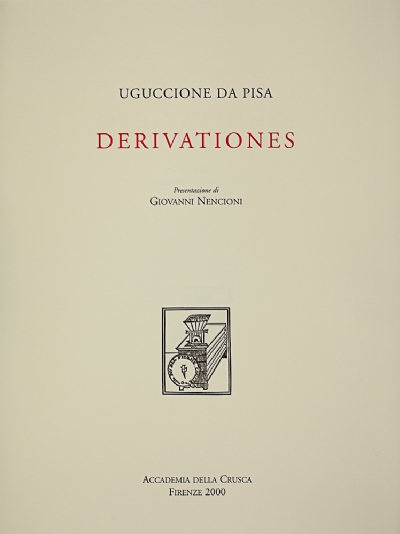 Derivationes di Uguccione da Pisa