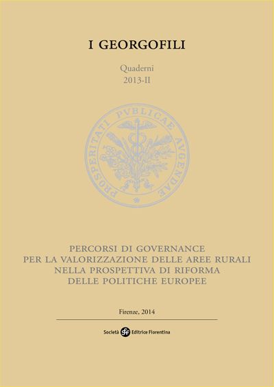 Percorsi di governance per la valorizzazione delle aree rurali nella prospettiva di riforma delle politiche europee