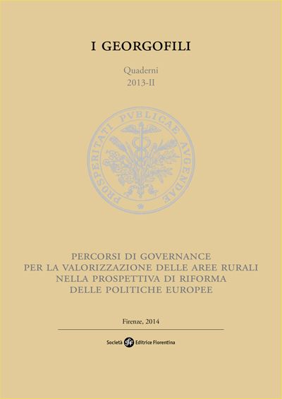 Percorsi di governance per la valorizzazione delle aree rurali nella prospettiva di riforma delle politiche europee