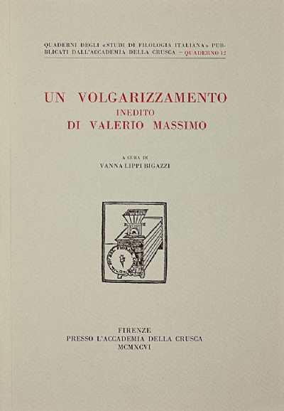 Un volgarizzamento inedito di Valerio Massimo