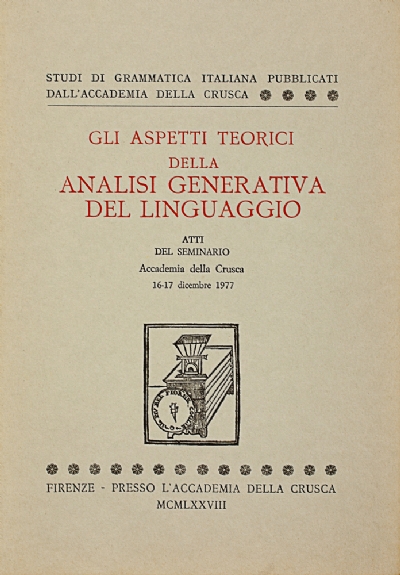 Gli aspetti teorici della analisi generativa del linguaggio