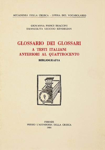 Glossario dei glossari a testi italiani anteriori al Quattrocento