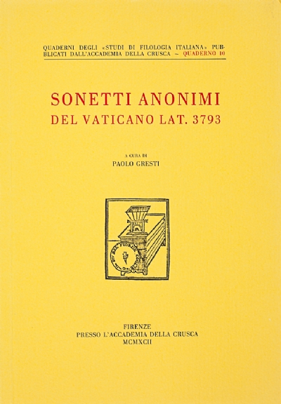 Sonetti anonimi del Vaticano lat. 3793