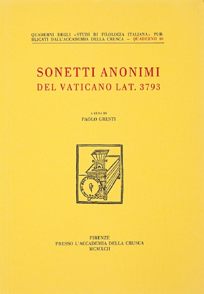 Sonetti anonimi del Vaticano lat. 3793