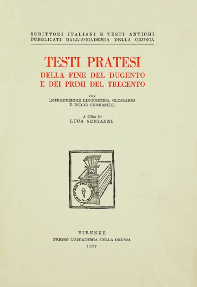 Testi pratesi della fine del Dugento e dei primi del Trecento