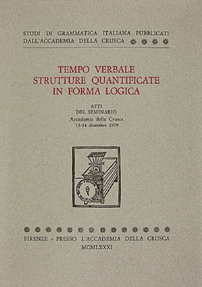 Tempo verbale. Strutture quantificate in forma logica