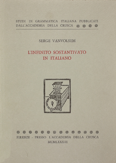 L'infinito sostantivato in italiano