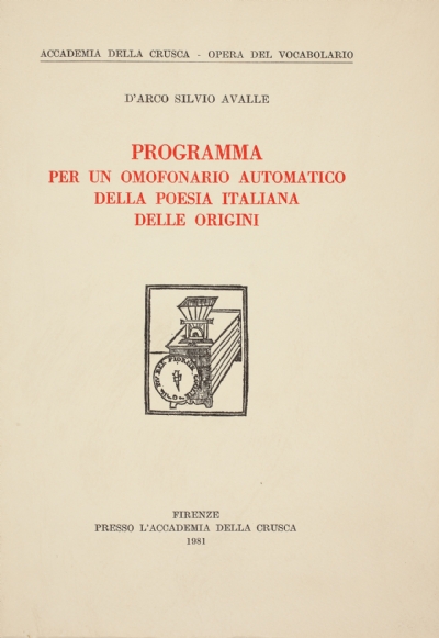 Programma per un omofonario automatico della poesia italiana delle Origini