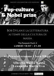 Pisa - Bob Dylan e la letteratura ai tempi della cultura di massa
