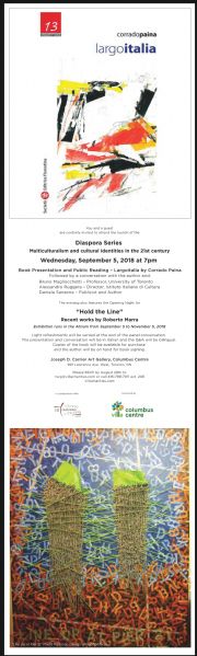 Toronto - Diaspora Series, presentazione di Largo Italia