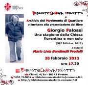Firenze, Giorgio Falossi: una stagione della Chiesa
fiorentina e non solo, Biblioteca dell'Isolotto